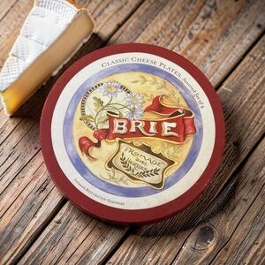 Vintage Restoration Hardware Classic Cheese Plates Set 4 Brie Stilton Emmental